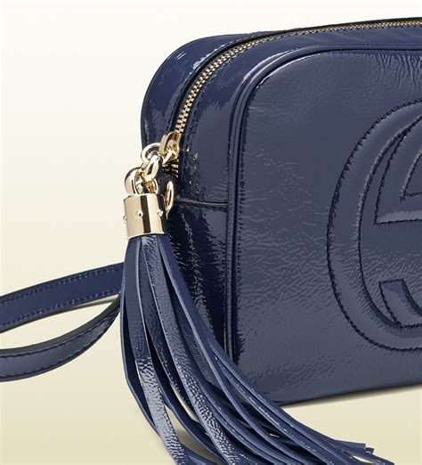 navy blue gucci disco bag|Gucci blue purse.